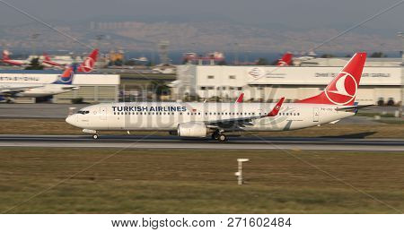 Airplane Takeoff From Airport
