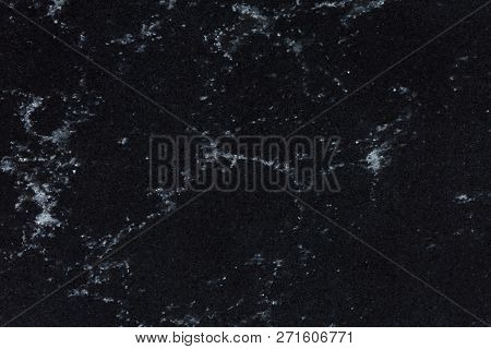 Strict Deep Black Exclusive Stone Background On Macro.