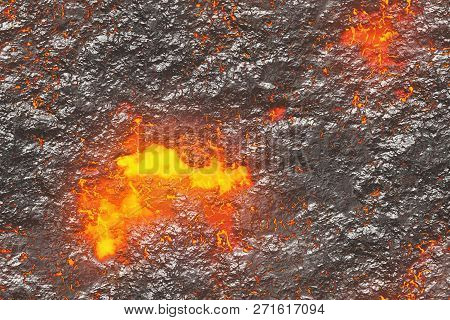 Destroy Molten- Nature Pattern. Abstract Lava Textured