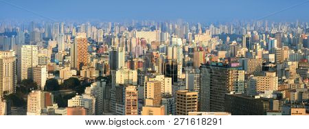 Panoramic view of SaoPaulo urban area
