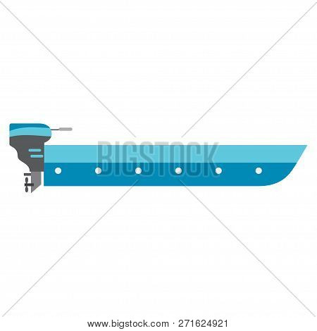 Motorboat Vector. Water. Motorboat Logo. Vector Illustration. Eps 10.