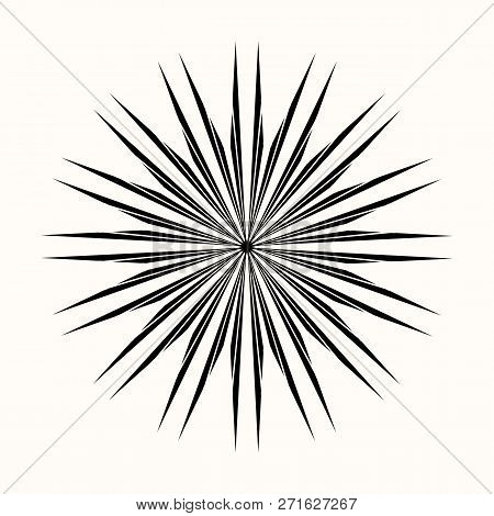 Sacred Geometry. Secret Symbol Of Geometry. Black Ethnic Totemic Geometric Tattoo. Multibeam Black S