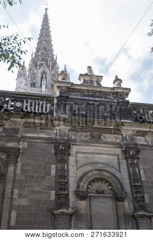 Rouen, France - August 15, 2018: Church Of Saint-maclou In Rouen France