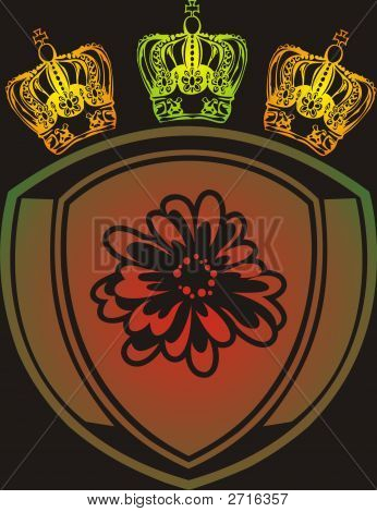 Kronen und Emblem
