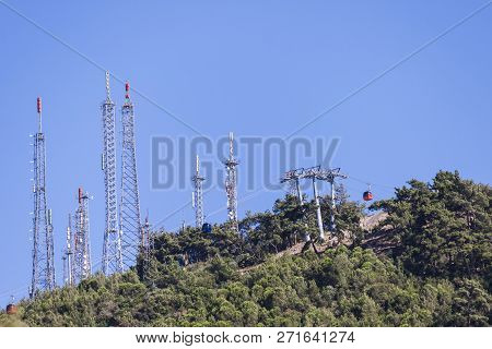 Antennas And Teleferik Of Balcova - Izmir (turkey)