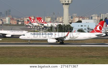 Airplane Takeoff From Airport