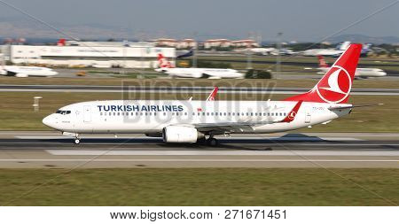 Airplane Takeoff From Airport