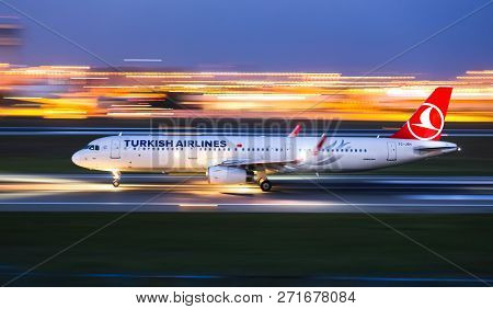 Airplane Takeoff From Airport