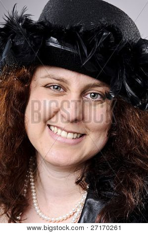 Vysoce detailní fine art portrét. usmíval se šťastný člověk