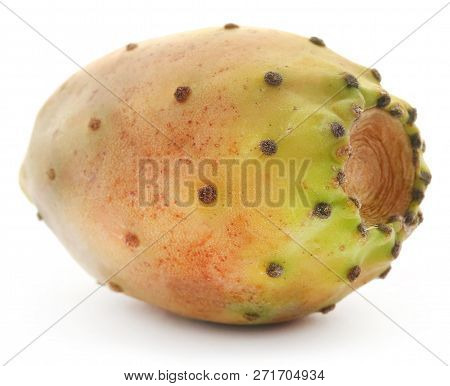 Prickly Pear Fresh And Juicy Over White Background