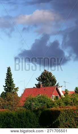 Typical Danish Villa Near Beautiful Copenhagen Demark