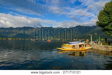 Landscape Of Dal Lake In Srinagar, India
