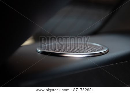 Moscow. Autumn 2018. Interior Of The Land Rover Range Rover Velar In Black Color Compact Luxury Cros