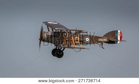 Bristol F2 .b In Flight