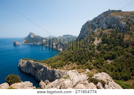 Mallorca, Spain. View Of Cape Formentor (cap De Formentor)