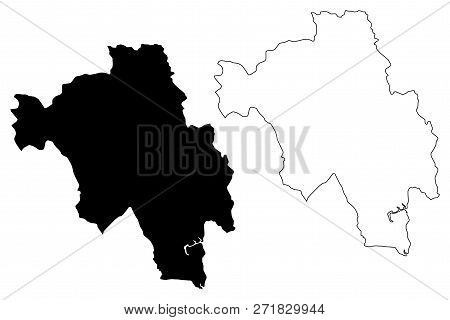 Bago Region (administrative Divisions Of Myanmar, Republic Of The Union Of Myanmar, Burma) Map Vecto