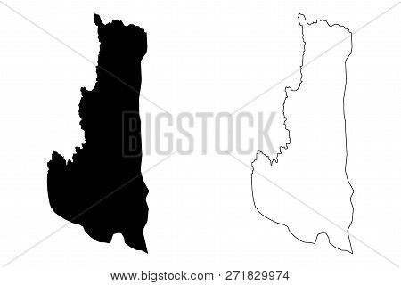 Chin State (administrative Divisions Of Myanmar, Republic Of The Union Of Myanmar, Burma) Map Vector
