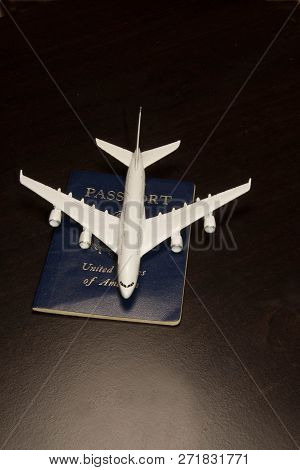 Aircraft With A Passport For Traveling The World