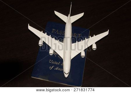 Aircraft With A Passport For Traveling The World
