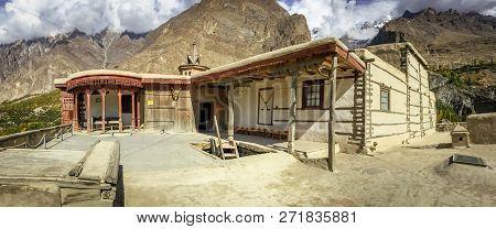 Ancient Baltit Fort In Autumn Season. Karimabad, Hunza Valley, Pakistan.