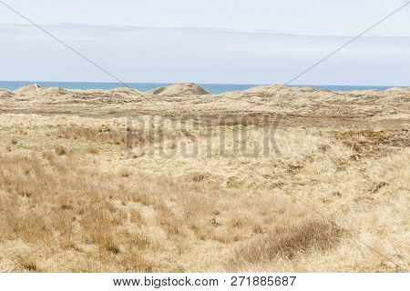 View On Coast In Denmark Norre Vorupor Village.