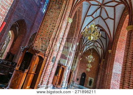 Interior Of Cathedral In Poznan, Poland