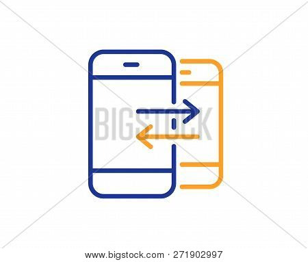 Phone Communication Line Icon. Incoming And Outgoing Call Sign. Conversation Or Sms Symbol. Colorful