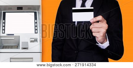 Businessman Checking The Transfer Payment With Holding A Credit Card