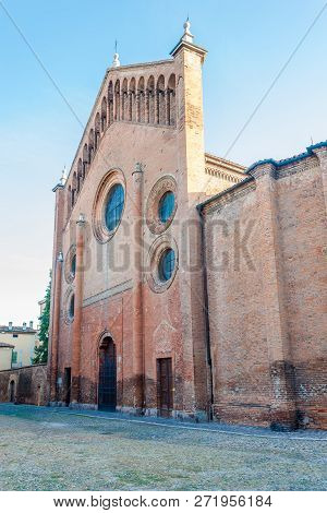 Church Of Santo Agostinho In The Streets Of Cremona In Italy
