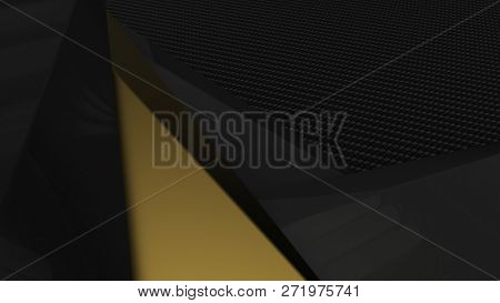 3D Render of Colour accent corporate presentation background