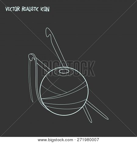 Crochet Icon Line Element. Vector Illustration Of Crochet Icon Line Isolated On Clean Background For