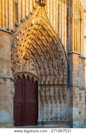 Batalha, Portugal. Monastery Of Batalha Aka Monastery Of Santa Maria Da Vitoria. View Of The Capelas