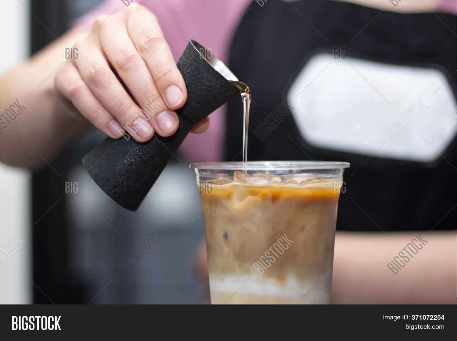 Barista Pours Syrup Image & Photo (Free Trial) | Bigstock