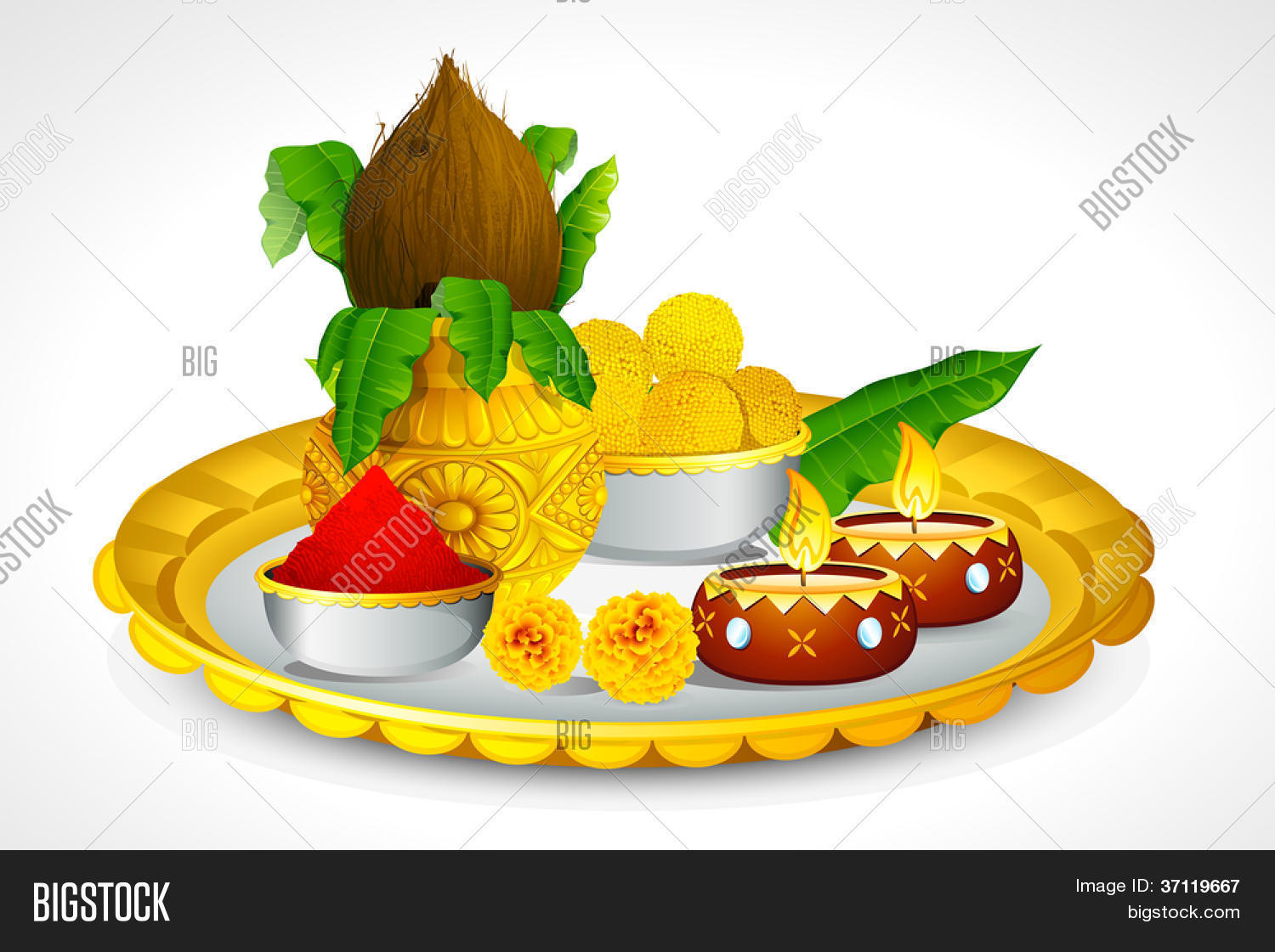 Illustration Puja Vector & Photo (Free Trial) | Bigstock
