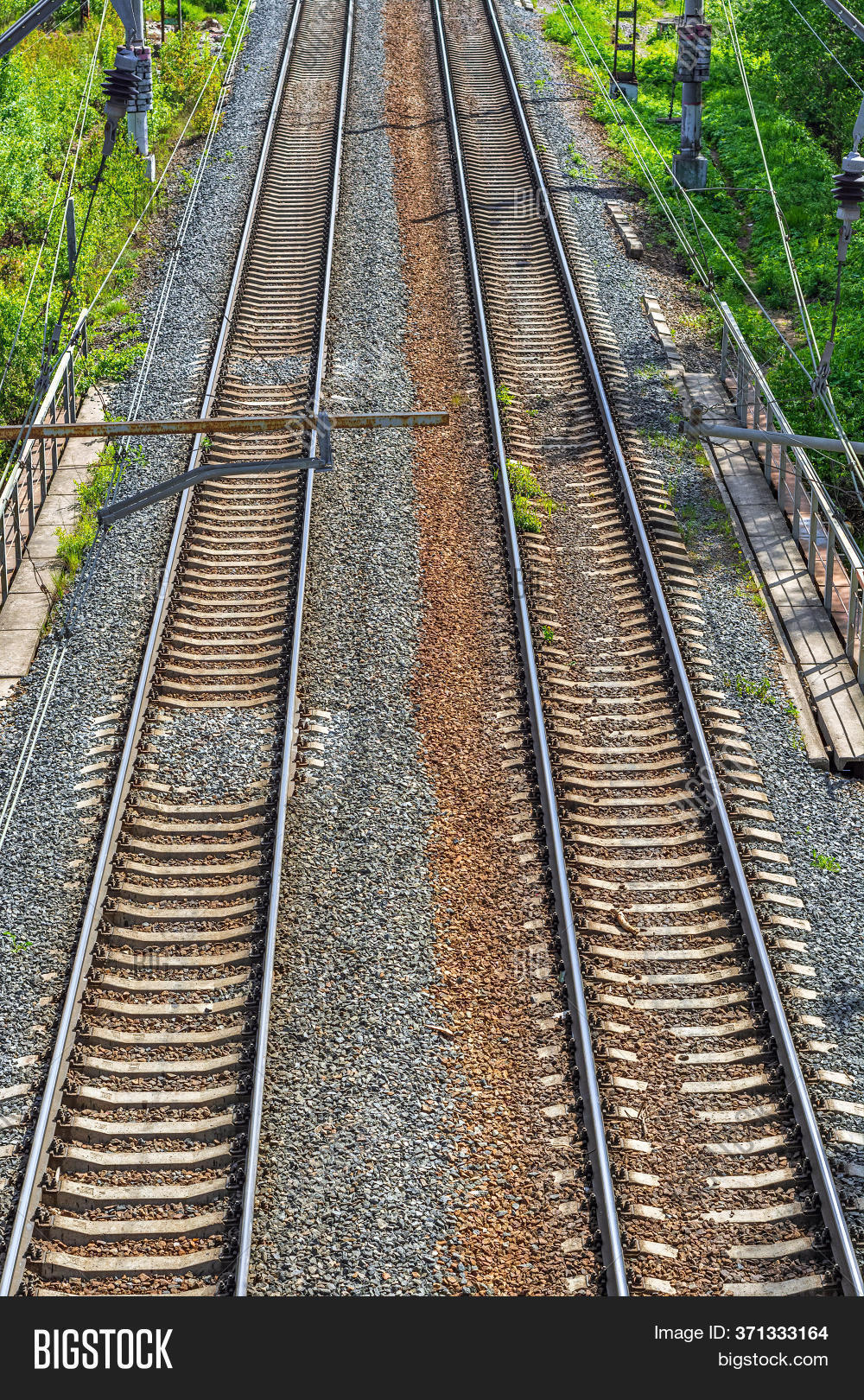 Top View Railway Track Image & Photo (Free Trial) Bigstock