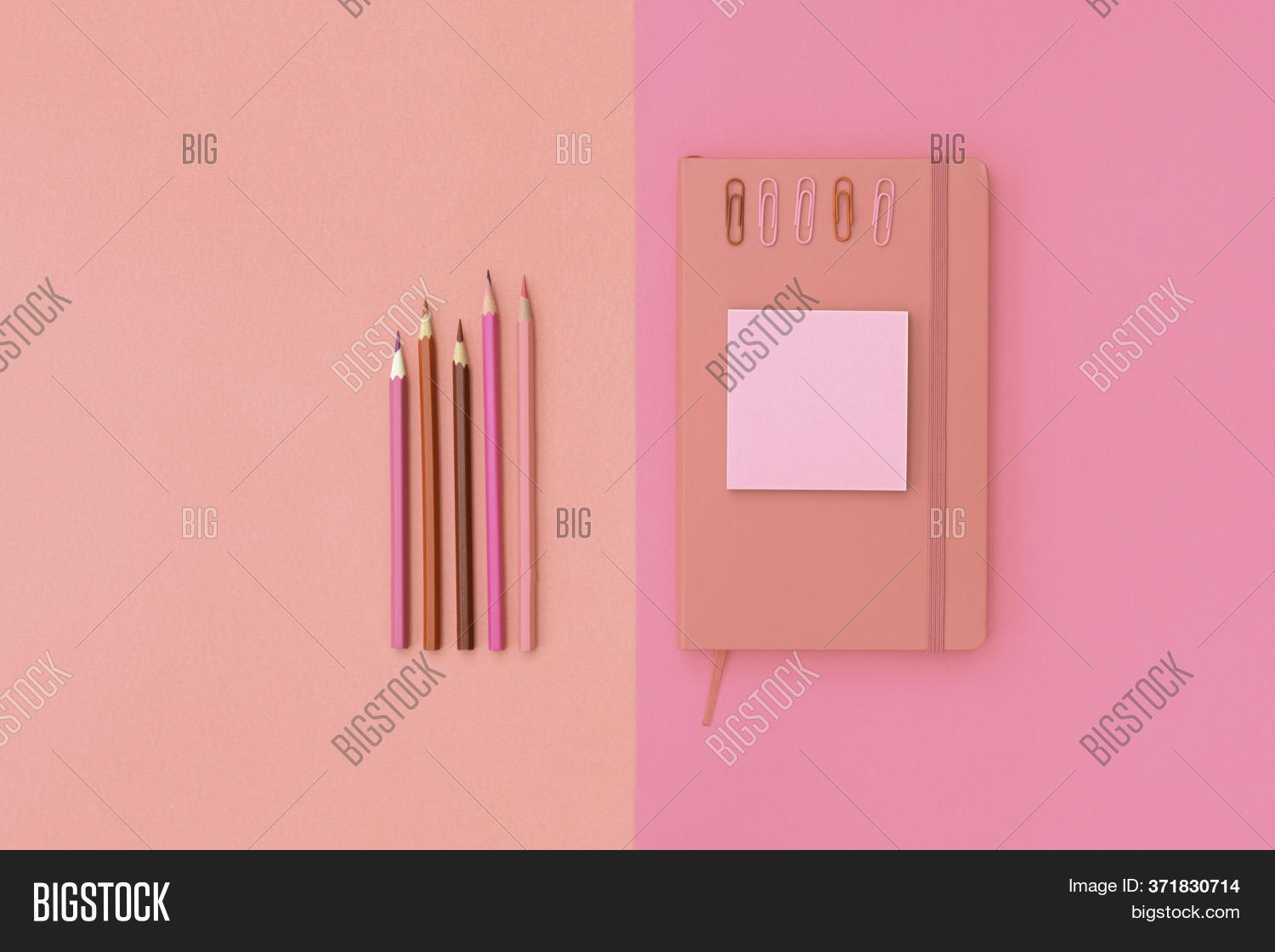 Pink Notepad, Pencil Image & Photo (Free Trial) Bigstock