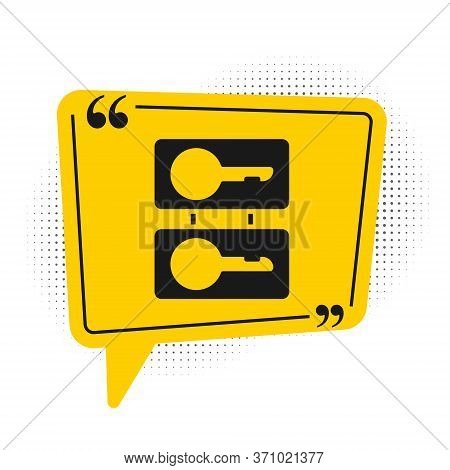 Black Metal Mold Plates For Casting Keys Icon Isolated On White Background. Set For Mass Production 