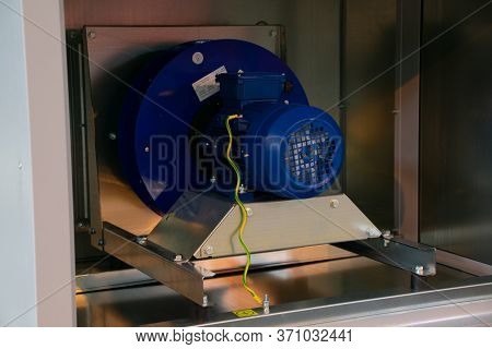 Fan Section For Central Air Handling Unit Close-up