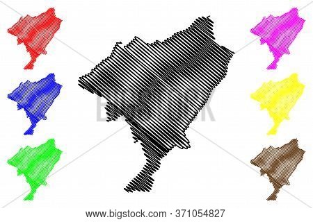 Tourcoing City (french Republic, France) Map Vector Illustration, Scribble Sketch City Of Tourcoing 