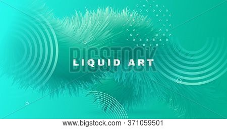 Blue Gradient Fluid. Wave Vibrant Motion. Abstract Background. Liquid Modern Gradient Fluid. Futuris