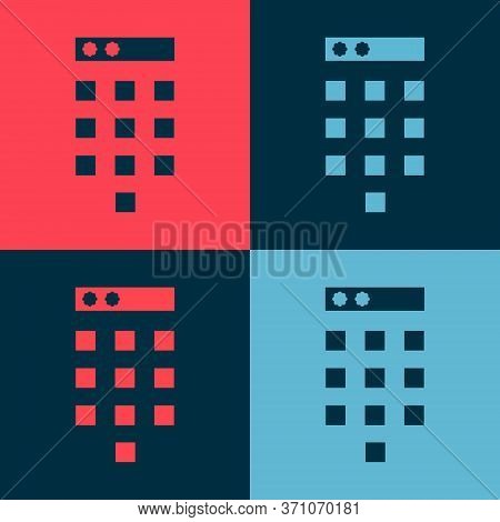 Pop Art Password Protection And Safety Access Icon Isolated On Color Background. Security, Safety, P