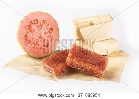 Traditional Colombian Sweet From The Velez Town In Santander Called Bocadillo - Psidium Guajava