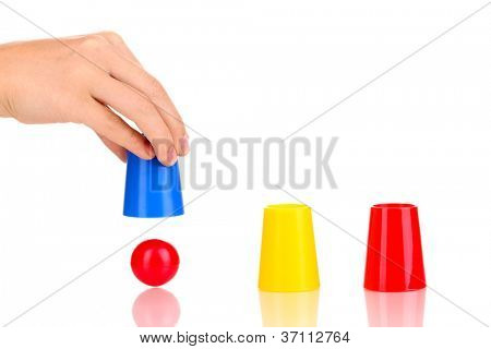 Tryllekunstner sæt isolerede hvid