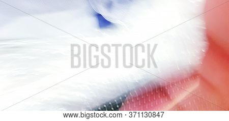 Blurred White Abstract Movement For Background. Unfocused Technique