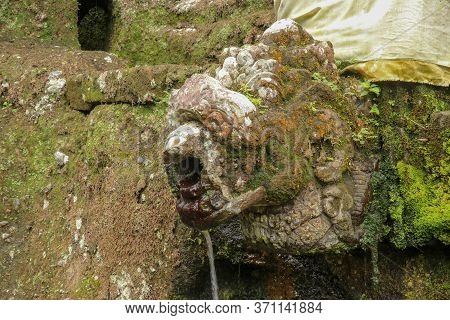 Gargoyles With Holy Water In The Complex Of Royal Tombs Of The Udayan Dynasty. Ancient Royal Tombs A