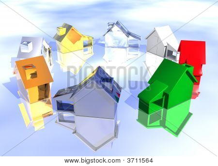 3D ev türleri halkası