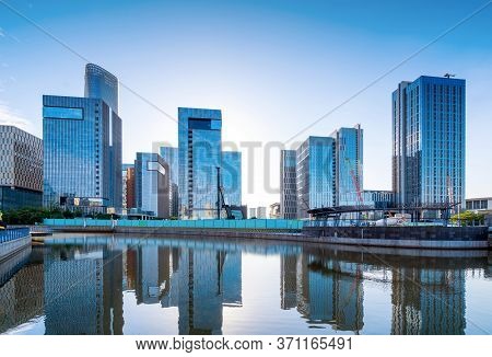 Located In The Financial District Of Xincheng In The East, Ningbo, China.