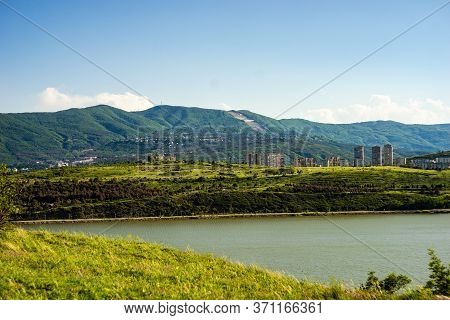 Recreation Zone On Lisi Lake In Tbilisi, Georgia In Summer Time