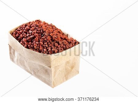 Organic Achiote Seeds In Paper Bag - Bixa Orellana