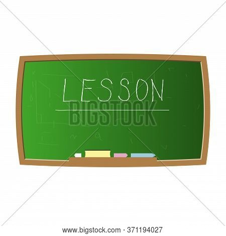 School Board Lesson Isolated Vector Illustration Design Element